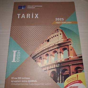 Testlər: Məhsul: “Tarix 2025 – Test Toplusu” (Dövlət İmtahan Mərkəzi) Komplekt — 1