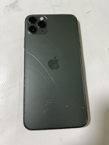 iphone 9 цена в бишкеке: IPhone 11 Pro Max, Колдонулган, 256 ГБ, Alpine Green