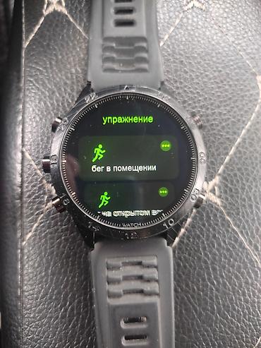 Другие смарт-часы: Карбоновые Смарт-часы с круглым сенсорным дисплеем и силиконовым — 3