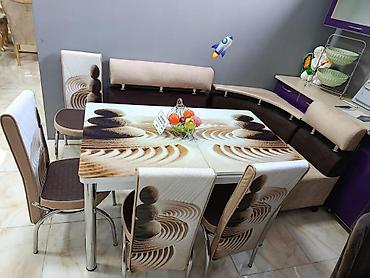 islenmis mebel satisi gencede: Künc divan və masa desti — 1