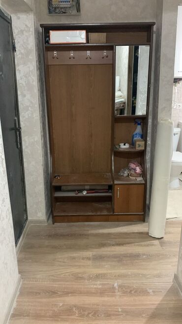 зеркало доя дома: Кире бериш үчүн шкаф, Колдонулган, Күзгүсү менен, ЛДСП