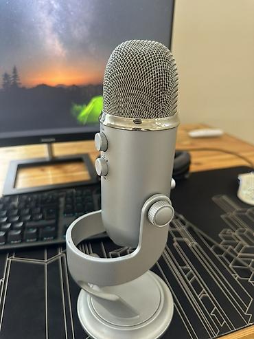 hp elite: USB-микрофон Blue Yeti (серебристый) - Классическая студийная модель — 2