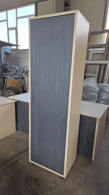 Ofis dəst mebeli: Ofis mebelləri dəsti - 1 qapılı hündür dolab: açılan qapı, metal — 1