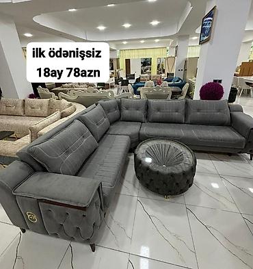 Divanlar: Künc divan kolleksiyası - Müasir dizaynlı L-şəkilli künc divanlar - — 29