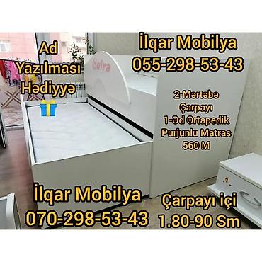 İkimərtəbəli uşaq çarpayıları: Oğlan və qız üçün, Yeni, Çarpayı, Matrassız, Siyirməsiz, Laminat — 6