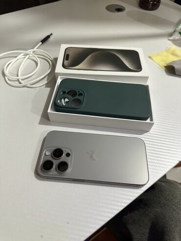 logitech k380 бишкек: IPhone 15 Pro, White Titanium, Куту