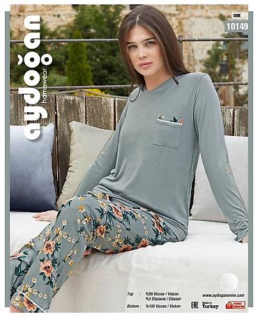 Пижамы: Пижама Бишкек Сатиновая красота всех видов модели: •Длинный рукав со — 52