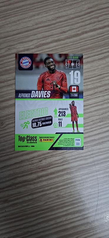 Dünyada 3 dene olan Electrik Alphonso Davies Orijinal Fifa oficial