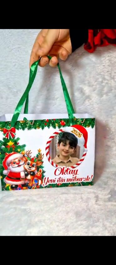 Yeni il oyuncaqları və bəzəkləri: Şəxsi dizaynlı Yeni il hədiyyələri - Şəxsi fotolu şam ağacı dekoru — 28