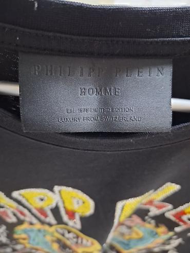 qara pp: Philipp Plein kişi T‑şörtü - Rəng: qara - Stil: qrafik/rok ilhamlı — 3