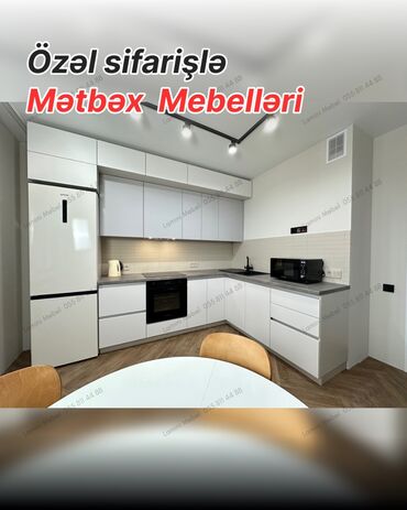 кух гарнитур бу: Müasir üslubda hazırlanmış bu mətbəx mebeli dəsti, funksionallığı və