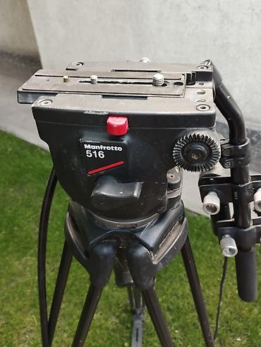 manfrotto: Видеоштативная головка Manfrotto 516 на треноге. - Профессиональная — 1