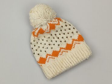 beżowa czapka zimowa: Hat, condition - Fair