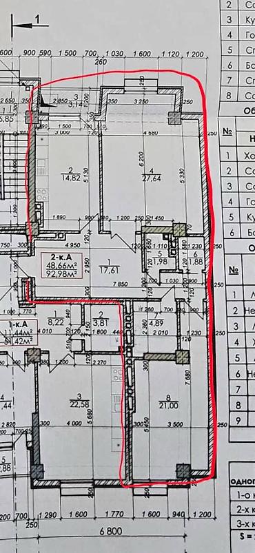 2 bedroom: 2 комнаты, 95 м², Элитка, 8 этаж, Готовая ПСО (под самоотделку) — 4