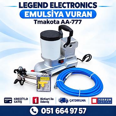 Elanın başlığı: Tmakota AA-777 emulsiya vuran, boya aparatı Elanın lalafo.az -da Elanın başlığı: Tmakota AA-777 emulsiya vuran, boya aparatı Elanın