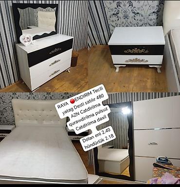 acılan carpayı: RAYA 🛑ENDIRIM Tecili yatag Desti satılır 480 AZN Catdirilma — 1