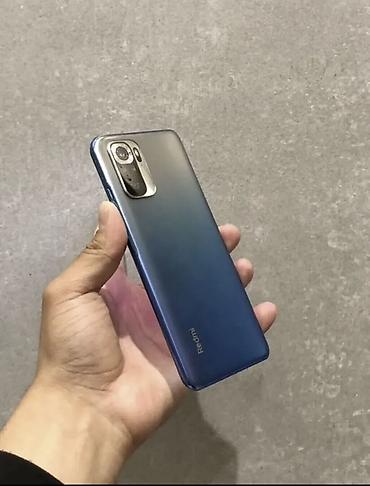 Уюлдук телефондор жана аксессуарлар: Redmi, Redmi Note 10, Колдонулган, 128 ГБ, түсү - Көк, 2 SIM — 2