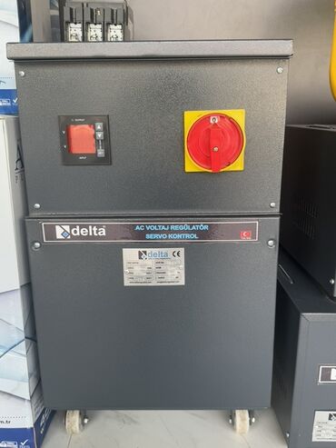 стабилизатор напряжения купить в баку: Delta AC voltaj tənzimləyicisi servo idarəetmə ilə. Bu cihaz elektrik
