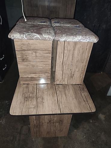 Кухонные столы: Столы со стульями на кухню Кухонный стол 4 табуретки из российкого — 4