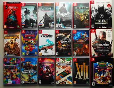 Digər oyun və konsollar: Nintendo switch ucun yeni oyun diskleri orijinal. Acilmayib. Cox sayda