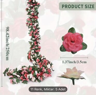 Süni güllər: 🌹 Green Line Dekorativ Salama Güllər – Zəriflik və Zövqün Simvolu! ✨ — 13