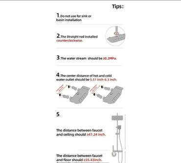 Ostale sanitarije: Tuš sistem 4-u-1 – boja: crna - Gornja “kišna” tuš ruža 11" za širok — 5
