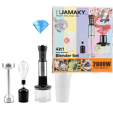 Blenderlər: JAMAKY 4‑i‑1 Blender Set – Model JMK3006A Xüsusiyyətlər: - Güc: 2000 — 1