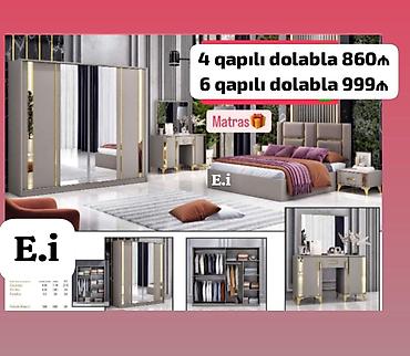 Yataq otağı dəstləri: 2 təknəfərlik çarpayı, Dolab, Termo, 2 tumba, Rusiya, Yeni — 26
