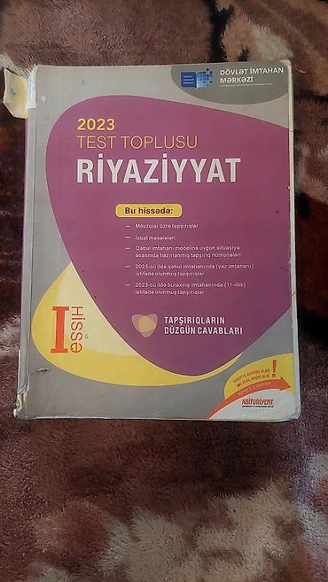 Testlər: Məhsul: 2023 Test Toplusu – Riyaziyyat (I hissə) Nəşriyyat — 1