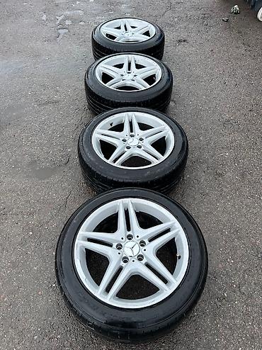Транспорт: Литые Диски R 18 AMG, Комплект, отверстий - 5, Б/у — 4