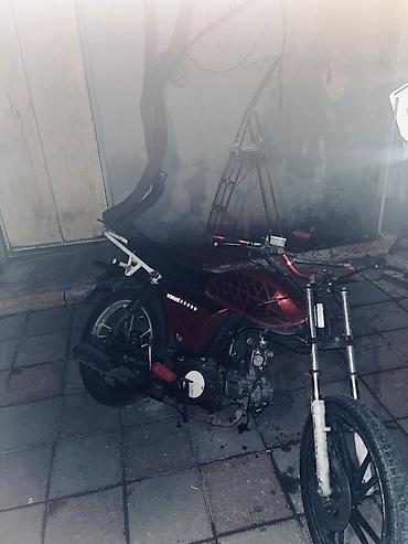 moped 80 mph: Moped/motosiklet – qırmızı-qara rəngdə, şəhər içi qısa məsafələr üçün — 1
