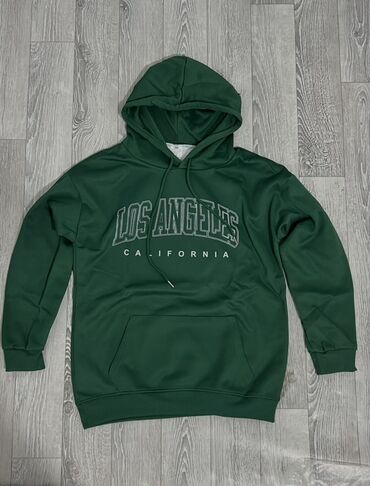 флиски найк бишкек: Зеленое худи с капюшоном и принтом “LOS ANGELES CALIFORNIA”. - Цвет