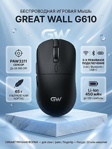 usb lightning: Беспроводная игровая мышь Great Wall G610 (GW-G610) - Сенсор PAW3311 — 1