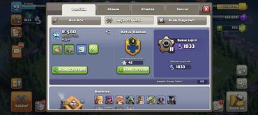 İT, komputerlər, əlaqə: Clash of Clans hesabı – Asıl Kənd - Oyun səviyyəsi: 94 - Profil adı — 10