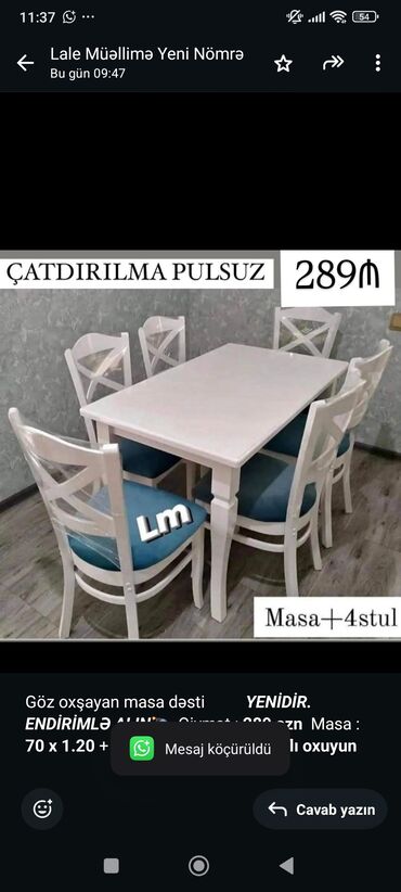 Sifarişlə oturacaqlar: Dördbucaq masa, Mətbəx üçün, 4 nəfər, Açılmayan, Zəmanətsiz