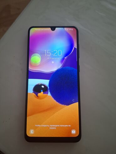 Samsung Galaxy A31, 128 GB, rəng - Göy, Barmaq izi, İki sim kartlı, Face ID