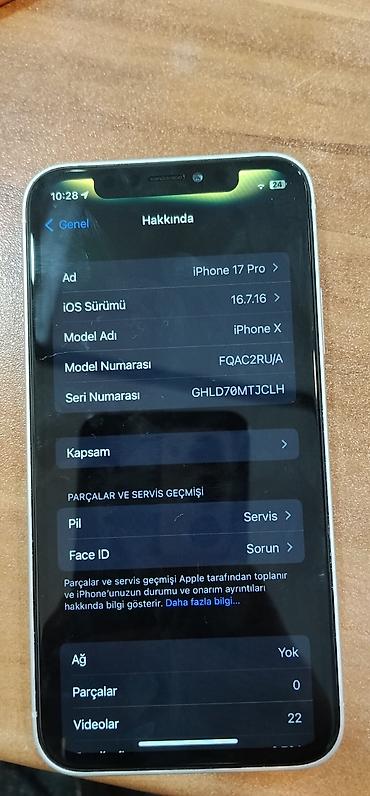 iphone x problemleri: IPhone X, 64 GB, Narıncı, Face ID — 4