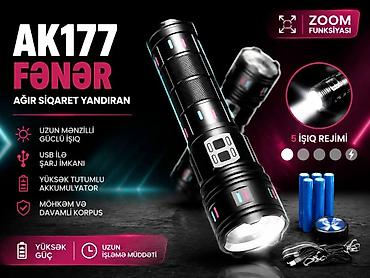 Фото и видеокамеры: Fənər ağır siqaret yandıran AK177 Məhsul təsviri: AK177 güclü LED — 1