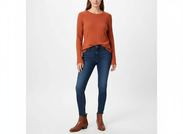 cross jeans zakręt: Fransa, Women's blouse, size 2XL