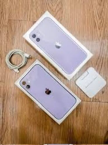 ayfon 2 ci əl ideal vəziyyətdə: IPhone 11, 128 ГБ, Deep Purple, Face ID