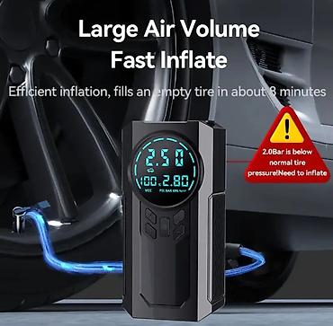10 lato: Avtomobil Jump Starter + Hava Kompressoru - Bütün hava şəraitində — 4