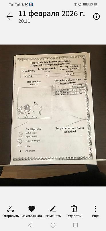 pirsagi torpaq sahesi: 600 sot, Tikinti, Mülkiyyətçi, Kupça (Çıxarış) — 2