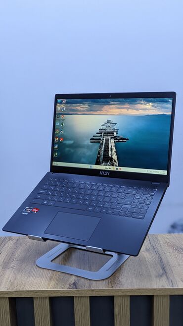 ноутбук для игр: Ноутбук, MSI, 16 ГБ ОЗУ, AMD Ryzen 7, 15.6 ", Б/у, Для несложных задач, память SSD