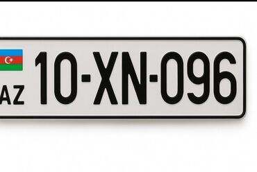 Çaydanlar: AVTONÖMRƏ: 10-XN-096 - Format: 10-XX-XXX seriyası - Rəqəmlər və