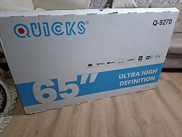 Техника и электроника: QUICKS Q-9270 65" Ultra High Definition Smart TV 165sm. - 65 düym iri — 1
