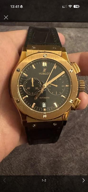 Наручные часы: Hublot üslubunda qol saatı - Korpus: qızılı tonlu metal, ön bezel 6 — 3