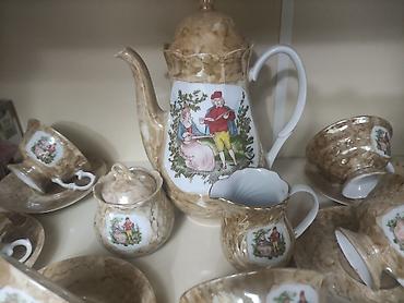 sud separatoru: Çay dəsti, rəng - Bej, Farfor — 2