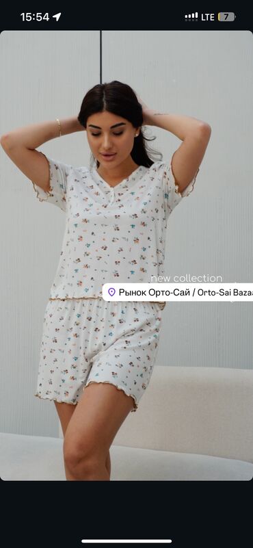 Пижамы: Стильные пижамки Размеры 42 до 60 💯 хлопок рынок Орто-Сай «Оберон» — 17