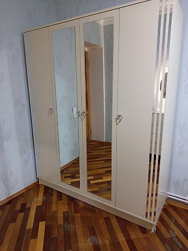 Dolablar: Yeni, 4 qapılı, Güzgülü, Ağ, Açılan, Düz dolab — 3