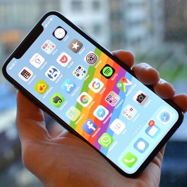 iphone xarab: IPhone X, 64 GB, Ağ, Face ID, Barmaq izi